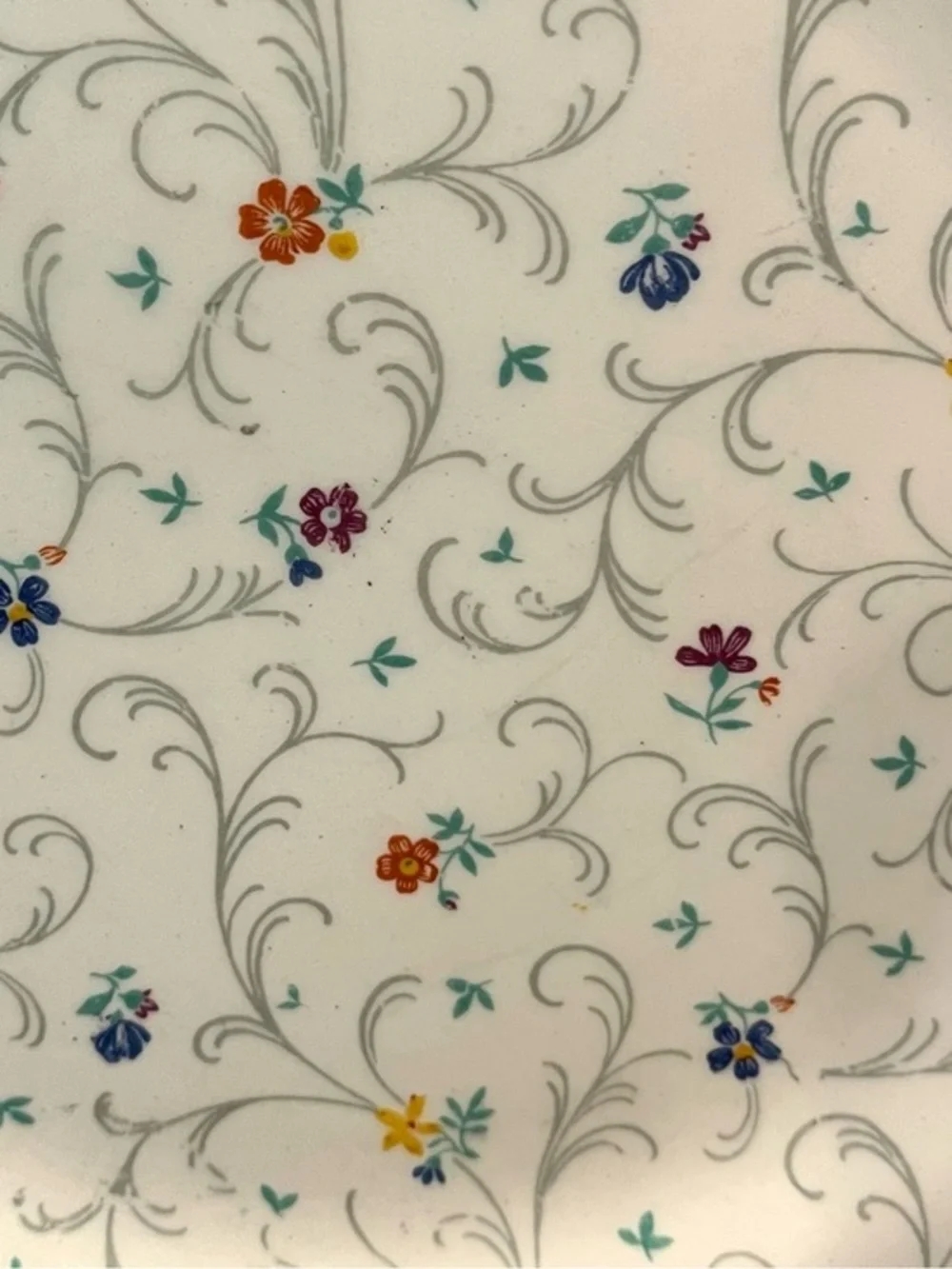 Vintage Simpsons Ambassador Ware Floral Spray 8” Plate Made in England